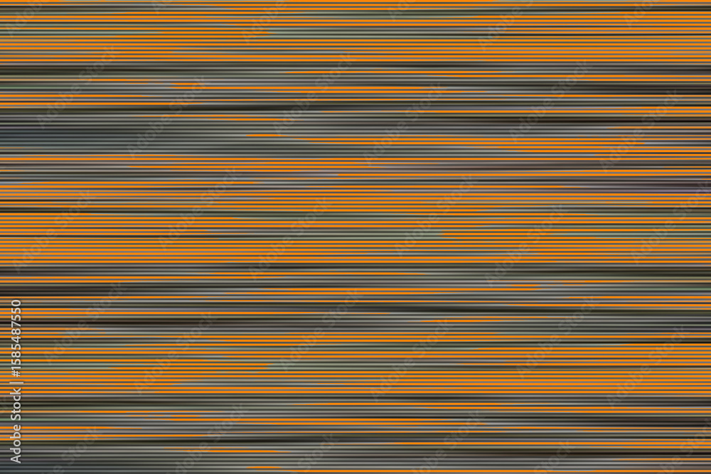 Poster a screen display with scan lines in orange and grey abstract background