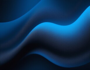 blue black abstract gradient background grain texture effect dark vibrant color flow wave copy space