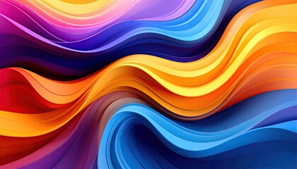 Abstract colorful waves