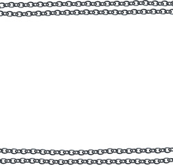 Lダブルチェーンのラフボーダーフレーム