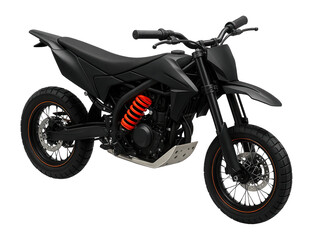 Lightweight supermoto with single rear shock absorber and skid plate