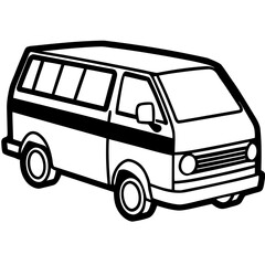 Minimal Van Silhouette Design