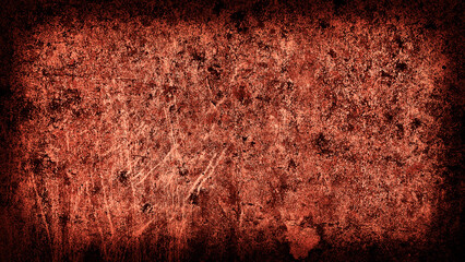 grunge texture of a scratched concrete wall, featuring dark stains, distressed surface, and gritty...