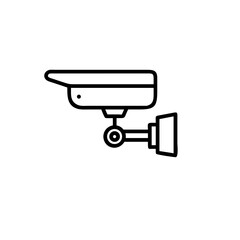 vector illustration of a cc tv camera 