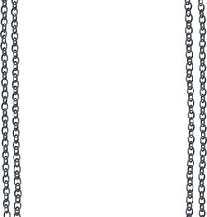 Lダブルチェーンのラフストライプフレーム