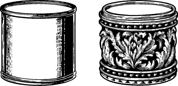 Antique zoetrope designs engraved art collection for historical decorative projects