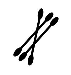 cotton bud icon vector on white background