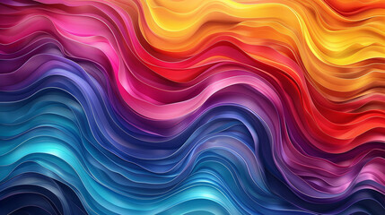 Obraz premium Abstract colorful wavy lines background.