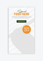 Tasty Eats Promotional Menu for Social Media Stories Ideal for Food Bloggers and Restaurant Brands