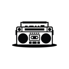 Retro Boombox Illustration