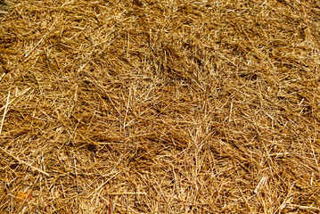 straw bale background
