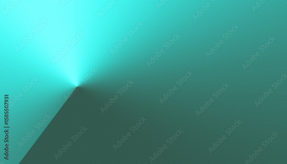 Wall mural minimal teal gradient background with soft corner light and abstract texture