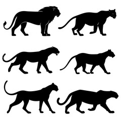 dog silhouettes vector