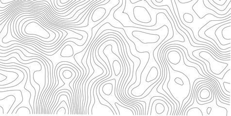 Contour Lines Topography: A minimalist, clean image displaying a complex series of gray contour lines, simulating the topography of an abstract landscape.