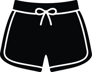 Silhouette swim trunks shorts black vector Illustrator © Ummei