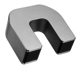 Cast iron balancing weights with magnetic strips for use on industrial band saws