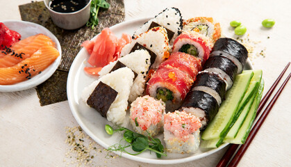 Japanese sushi food.