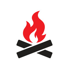 Flat Hot Logo Icon