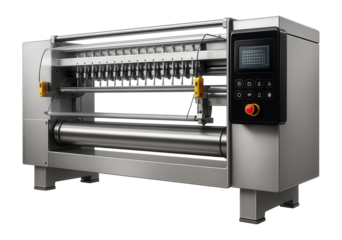 Multi-needle quilting machine with a computerized control system for bedding production.