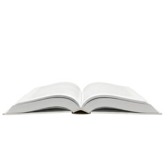 Obraz premium Open book on a black background