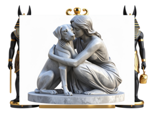 Golden Egyptian Slot Machine Reel with 777 Jackpot, Flanked by Anubis Statues, isolated on transparent background