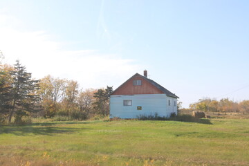 Obraz premium Abandoned Places and Prairie Saskatchewan Scenery.