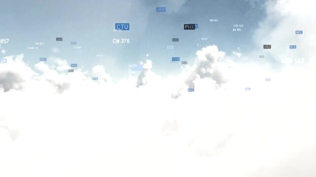 Dynamic Air Traffic Visualization in a Cloud-Filled Sky

