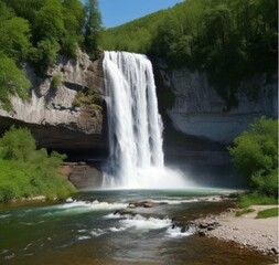 Fototapeta premium waterfall in the forest