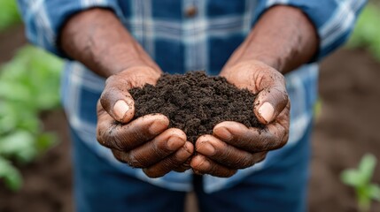 Celebrating the rich soil of sustainable farming in vibrant greenery