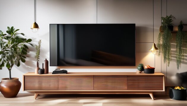 modern solid wood tv stand for the living room modern led tv mounted on wall
