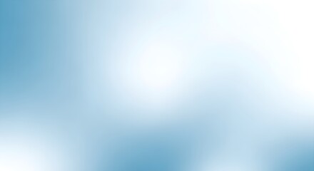 Soft Gradient Light Blue White Background, Smooth Cool Color Blend for Digital Design