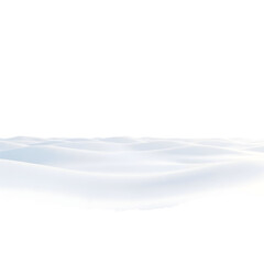 Fototapeta premium Minimalist snow landscape against black background