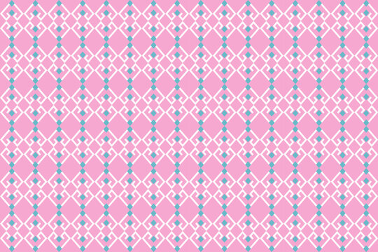 seamless pattern with pink hearts