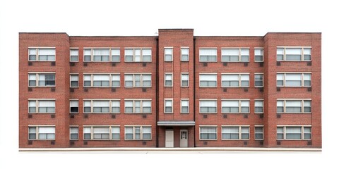 Mid century public housing architecture building urban.