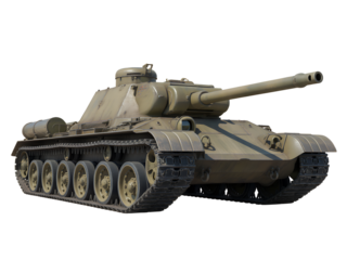 3 D Render I S3 Soviet Heavy Tank isolated on a transparent background