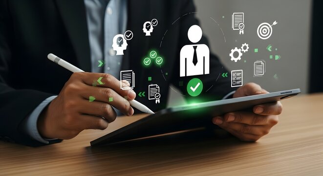 Digital Human Resources Management Tablet App - Employee Performance Review