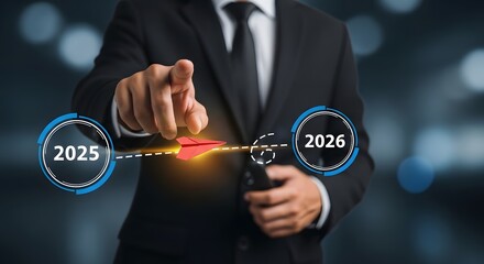 Business Strategy – Paper Airplane Projecting from 2025 to 2026