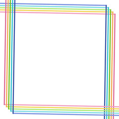 レインボーラインのクロススクエアフレーム