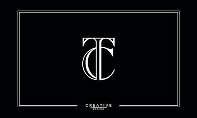CT, TC, C, T, Abstract Letters Logo Monogram