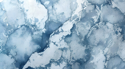 Obraz premium Abstract Blue and White Marble Texture Background with Cracks and Veins