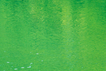 夏の湖　湖水に緑が映える23