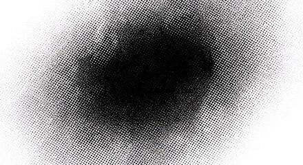 Black and white abstract background with a dark, textured halftone pattern