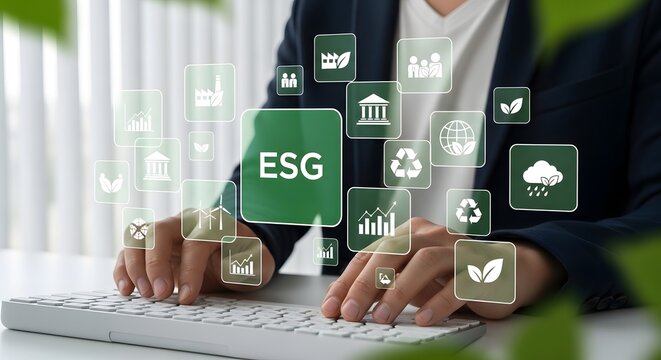 Esg investing environmental social governance sustainable business and investment strategy focus