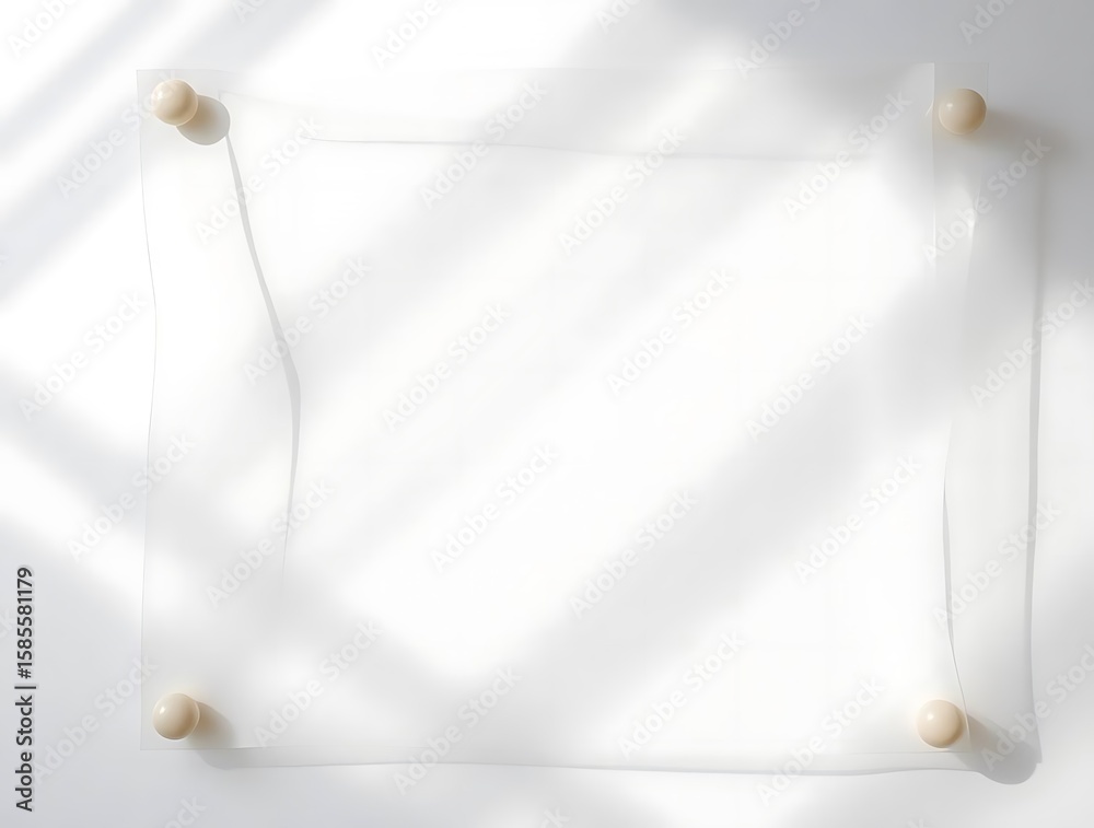 Poster minimalist frame display with soft light and shadows create a clean background for creatives