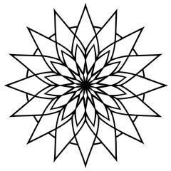 Obraz premium Luminous Mandala Vector