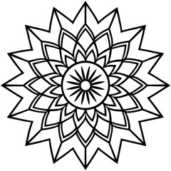 Luminous Mandala Vector