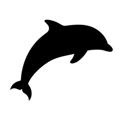 dolphin icon isolated on white