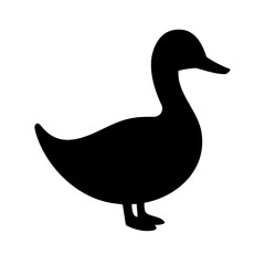 duck icon on a white background