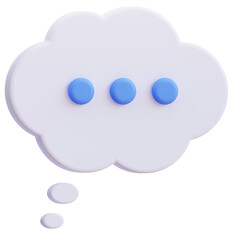 3D Rounded Chat Icon