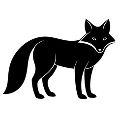black wolf vector illustration